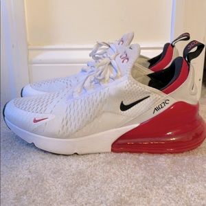 Air Max 270 Sz 9.5 Mens white/red
